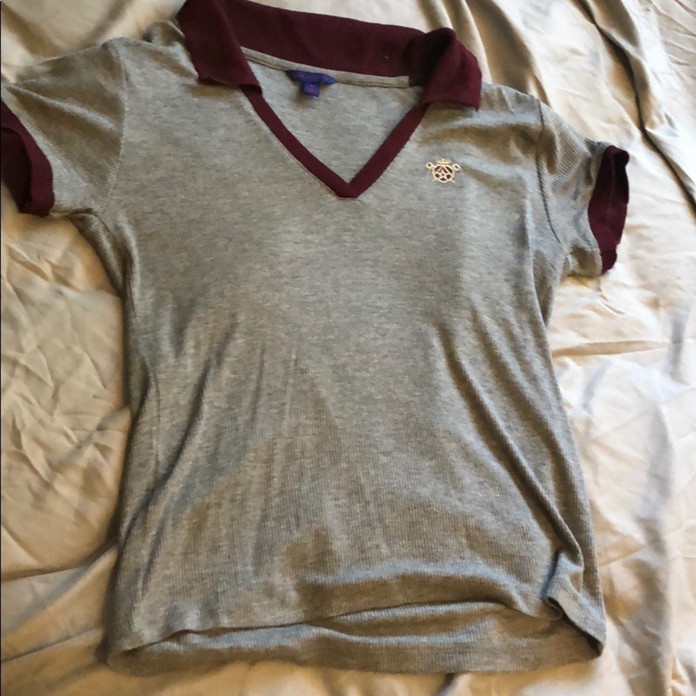 Gray loose fitting tee